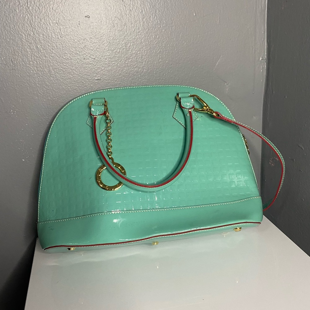 Baby blue purse